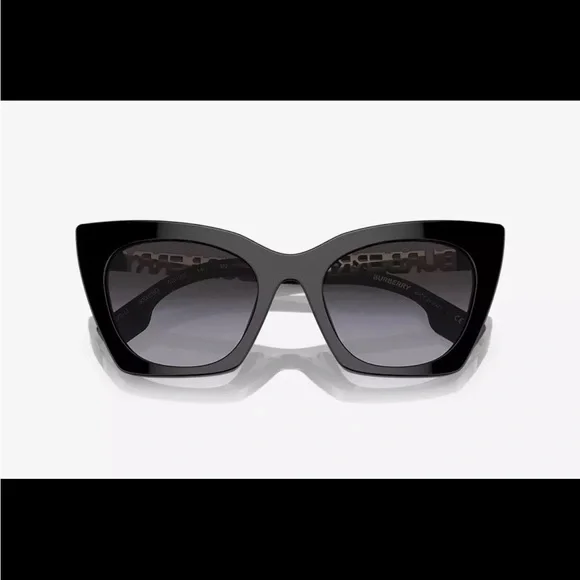 New BURBERRY BE4372U 30018G Black/Gray Gradient 52-20-140